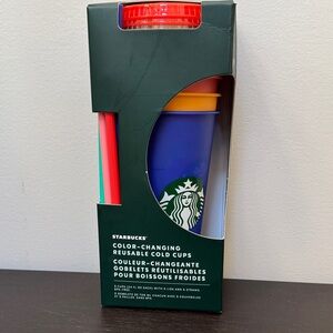 Starbucks Multicolor Reusable Cold Cups Set
